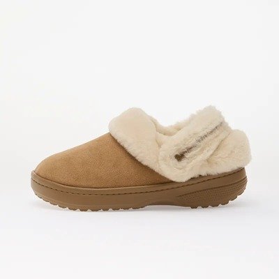 Crocs Classic Unfurgettable棕褐绒面毛毛鞋