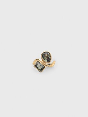 Bague À Strass - Doré - Maje