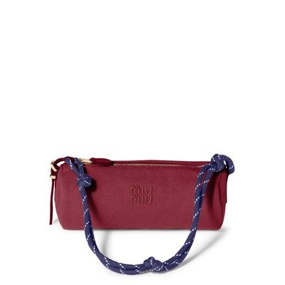 Miu Miu×New Balance Gabardine单肩包 Cerise/Baltic