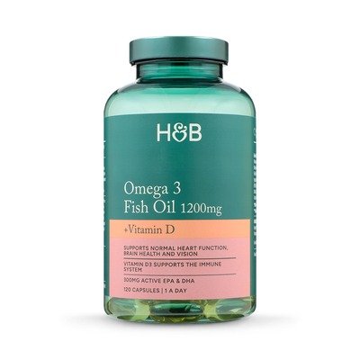 Omega-3 鱼油+D3 1200mg 120粒