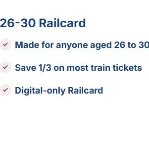 💼 26-30 Railcard