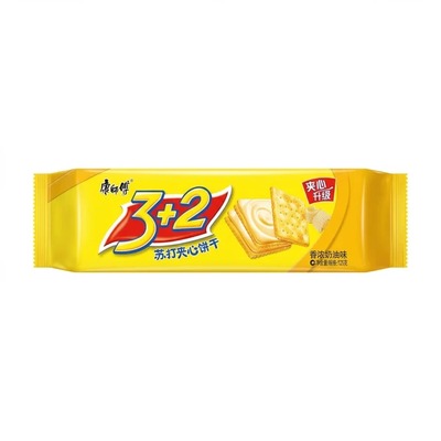 康师傅苏打夹心饼干 奶油味 125g
