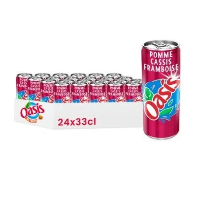 Oasis 苹果黑加仑覆盆子饮料 24×330ml(新客App价)