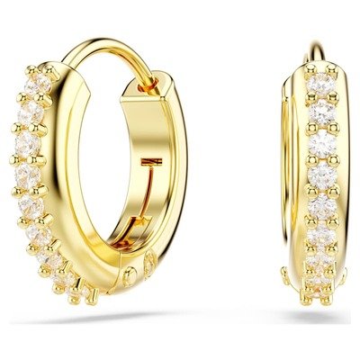 Swarovski Matrix白色圆形切割耳圈(1对)