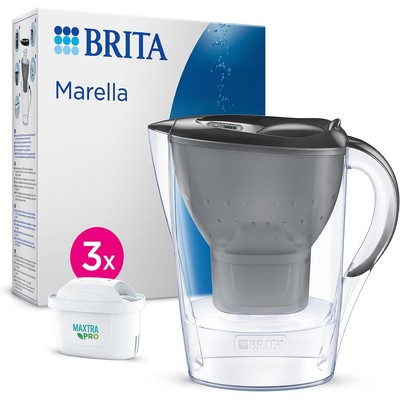 BRITA 碧然德 Marella 滤水壶 2.4L（含3个Pure Performance滤芯）