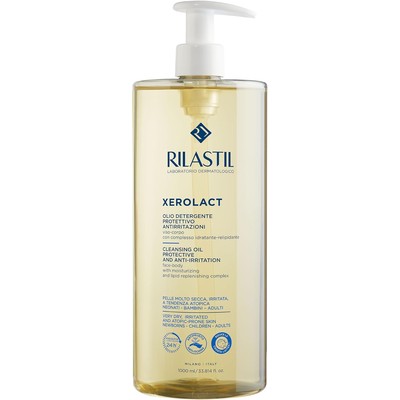 Rilastil Xerolact 保湿修护洁面沐浴油(干敏肌,婴儿、儿童、成人通用)