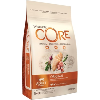Wellness CORE Original 无谷物成猫干粮 鸡肉火鸡 4kg